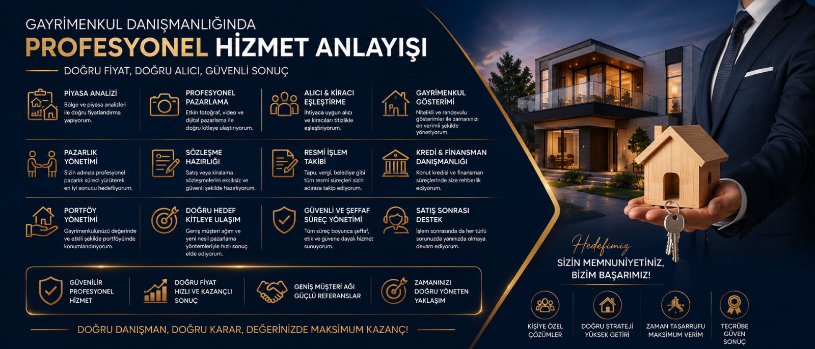 Profesyonel gayrimenkul danışmanlığı